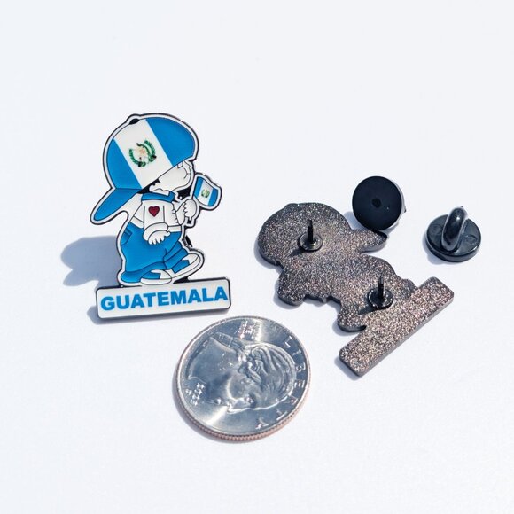 Pin Guatemala Pin For Caps Clothing Enamel Badge Guatemalan Boy pin Chapin Pin - Picture 3 of 5